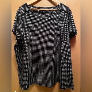 EUC Lane Bryant women’s plus size short sleeve flutter sleeve top size 26